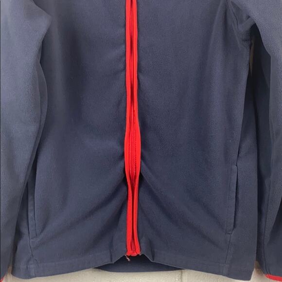 Oshkosh Big Boys Blue & Red Zip Fleece Top Jacket Size 14 - Picture 3 of 8